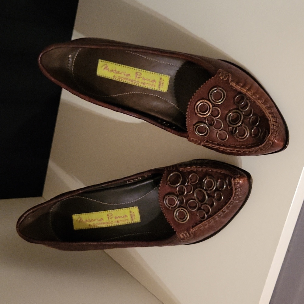 Vintage Y2K Materia Prima Goffredo Fantini Luxury Leather Women's Shoes / Sz 6 - Picture 5 of 17